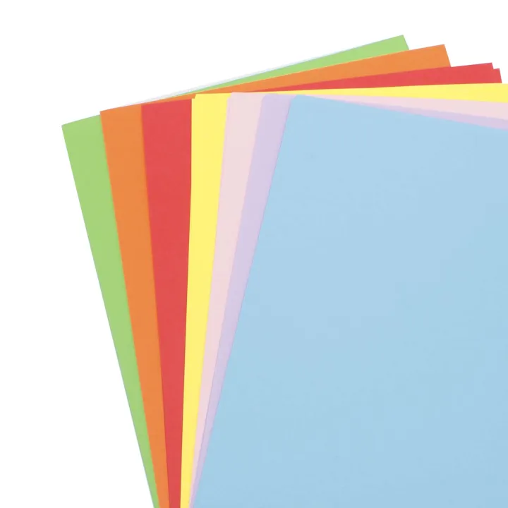 Color Paper Multicolor A4 Size for Art and Craft (50 Pcs Pkt) | Daraz ...