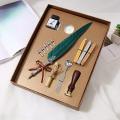 0 Retro Calligraphy Feather Pen Ink Set Creative. 