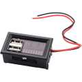 12V/24V  Voltage Meter with Dual USB Output. 