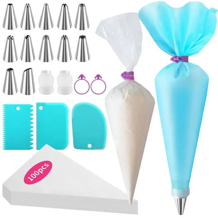 Pastry Set Piping Bags and Set -120pcs Ultimate Cake Decorating Supplies Kit ...