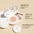 OMGA Cushion Cream, Hydrating Tri-Color Concealer, 2-in-1, Long-lasting Oil Control, Waterproof Sweat, Plain Makeup, Cross-border Makeup. 