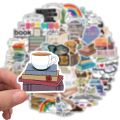 Artsy Home Reading Stickers for Laptops Cellphone Guitar - 25/50 Pcs. 