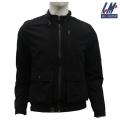 KILOMETER Black Solid Multi Pockets Jacket For Men - KM705. 