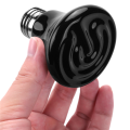 Hot 75W E27 Pet Heating Lamp Black Infrared Ceramic Emitter Heat Light Bulb Pet Brooder Reptile Lamp 220-230V. 