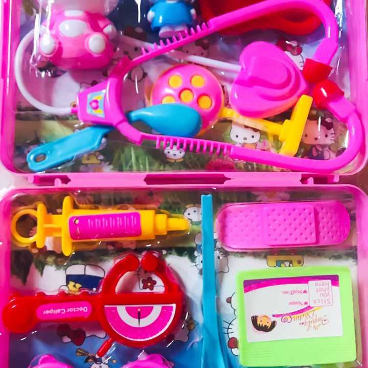 Doctor's Kit Pretend Play Doctor Kit Toy and Carrying Case, Role Play Educational Toy Doctor Playset for Toddler