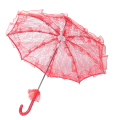 Lace Parasol Wedding Lace Flower Wedding Bride Parasol Umbrella red. 