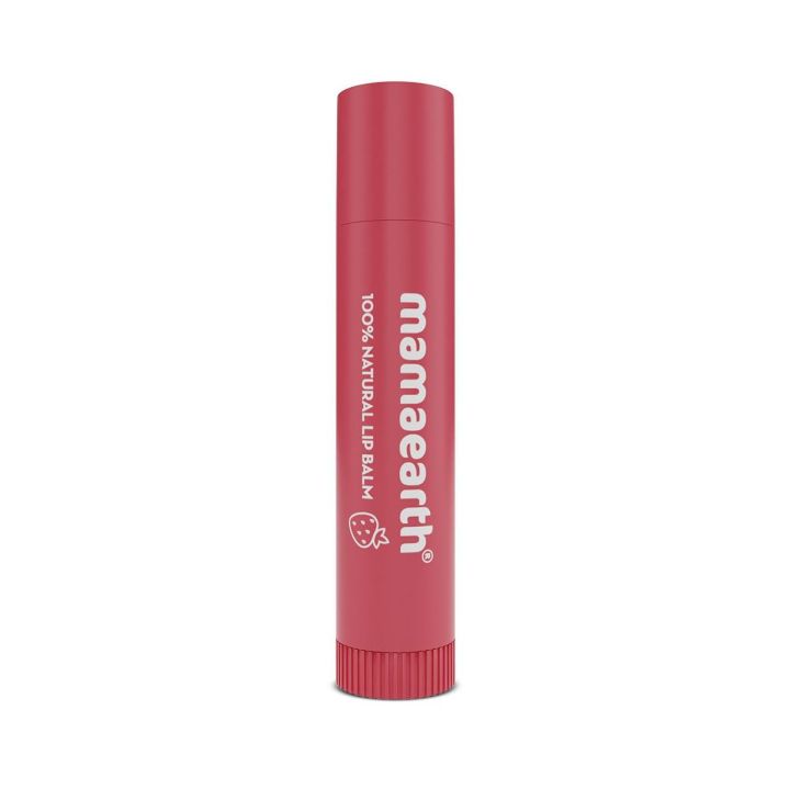Mamaearth Nourishing Tinted 100% Natural Lip Balm with Vitamin E and Strawberry - 4 g