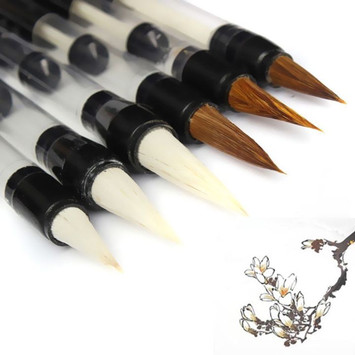 Paint%20Pcs%20Wool%20Reusable%20Practice%20Automatic%20Piston%20Water%20Ink%20Brush%20Chinese%20Japanese%20Calligraphy%20Water%20Brush%20Pen%20Writing%20Drawing%20Pen%20-%20Image%204