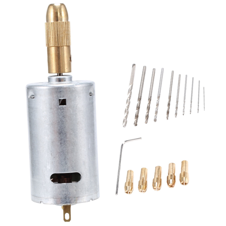 NAMUNY%204X%20Mini%20Electric%20Hand%20Drill%20Bit%20Set%20DC%2012V%20Motor%200.5-3mm%20HSS%20Twist%20Drill%20Bit%20with%2020Pcs%20Chuck%20Collets%20-%20Image%208