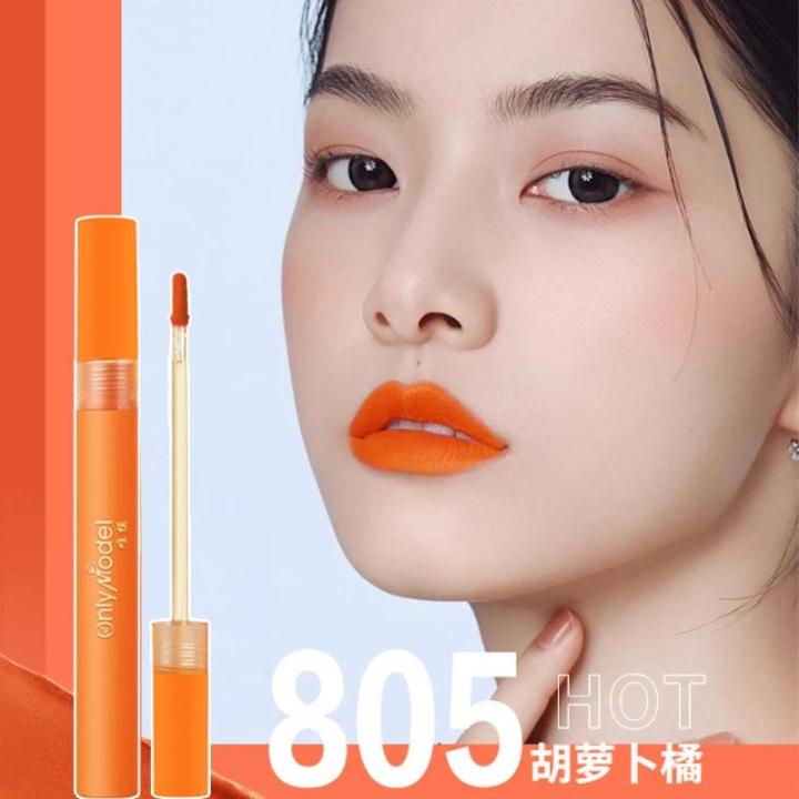 Linman%20Orange%20Lipstick%20Lip%20Glaze%20Matte%20Velvet%20Muse%20Lip%20Gloss%20Carrot%20BrSpecial%20ight%20Color%20Lasting%20Not%20Easy%20To%20Fade%20Liquid%20Lips%20Makeup%20Cosmetics%20-%20Image%205