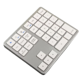 2.4G Wireless Bluetooth Number Pad 35 Keys Remote Connection Numpad Numeric Keypad for Laptop Window Digital Keyboard A. 