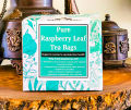 Pure Red Raspberry Leaf Tea Bag; Tea for Hormonal Balance and Fertility by Tea Amo Nepal - 20 Tea Bags Box`. 