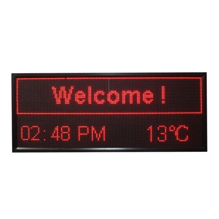 Black/Red "Welcome" Led Sign Board