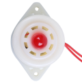 4X -3 AC220V Industrial LED Blinker Red Alarm Siren Buzzer 100DB White. 