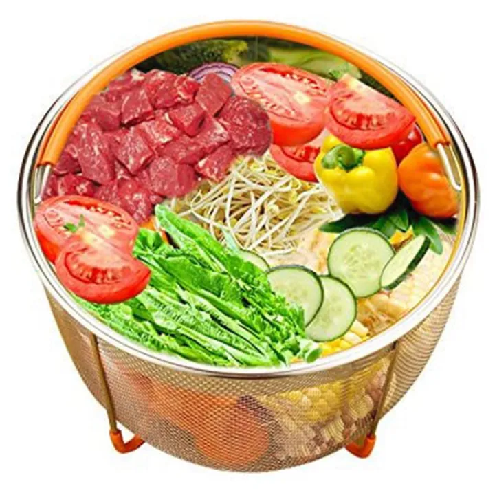 fasdaga%202X%20Stainless%20Steel%20Steamer%20Basket%20Set,Instant-Pot%20Accessories%20for%20Foodi%20Pressure%20Cooker%20&%20Multi%20Cooker,6Qt%20-%20Image%206