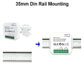 Tuya Smart 2 Way WiFi Energy Meter Bidirection Monitor Solar Produced And Consumed Power Meter + Clamp App AC110V 240V (2CT). 