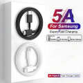 5A USB C To Type C Cable For Samsung Galaxy S24 S23 S22 S21 S20 Ultra Fe USB Super Fast Charging Data Cable Charger Accessories. 