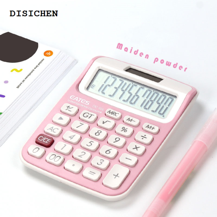 DISICHEN%20Luxury%20Calculator%20Trumpet%20Mini%20Small%20calculator%20Girl%20Cute%20Pink%20Student%20Comtable%20Portable%20Student%20White%20Calculator%20Office%20Supplies%20Solar%20-%20Image%207