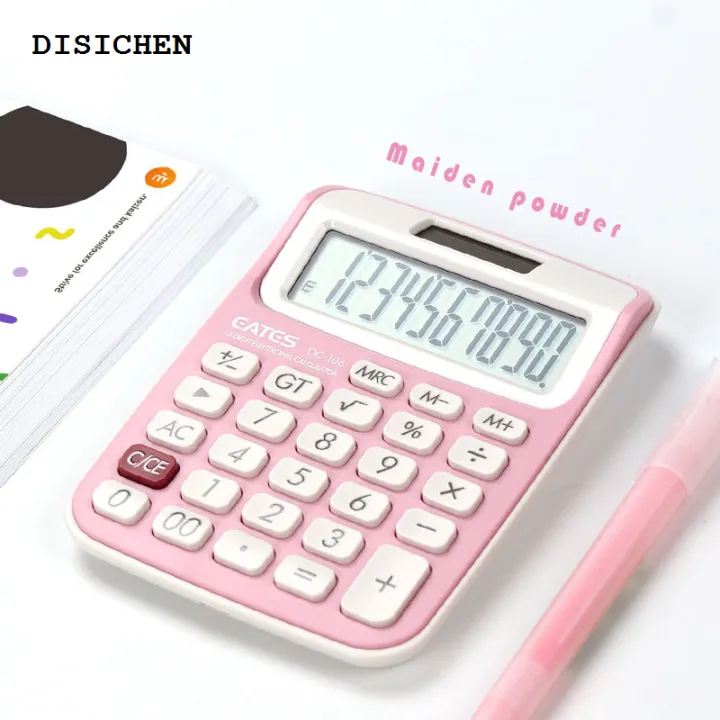DISICHEN%20Luxury%20Calculator%20Trumpet%20Mini%20Small%20calculator%20Girl%20Cute%20Pink%20Student%20Comtable%20Portable%20Student%20White%20Calculator%20Office%20Supplies%20Solar%20-%20Image%207