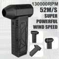 Cleaning Wind Speed 52m/s 130000RPM Turbofan Brushless Motor Dust Removal High Power Jet Fan Dust Blower Powerful Compressed Air Duster Cleaner. 