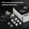 Wenefang TRN CS4 HIFI IEMs 10mm Dynamic Driver Earphones In-Ear Monitor Headphones Gaming Headset Sports Earbuds with Detachable Cable. 