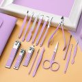 16 in 1 Manicure Set,Professional Pedicure Kit Nail Scissors Grooming Kit with Leather Travel Case. 