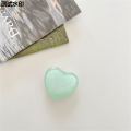 For iPho 3D Korea, used for GriTok Grip Phone Max1311 suitable for ptok crystal ball epoxy glass transparent heart-shaped phone case holder, compatible with ne Pro.. 