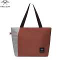 Mheecha Meander Tote Bag in Mudbrown/Grey - Stylish and Practical Design, Laptop Compartment for 15" Laptops. 