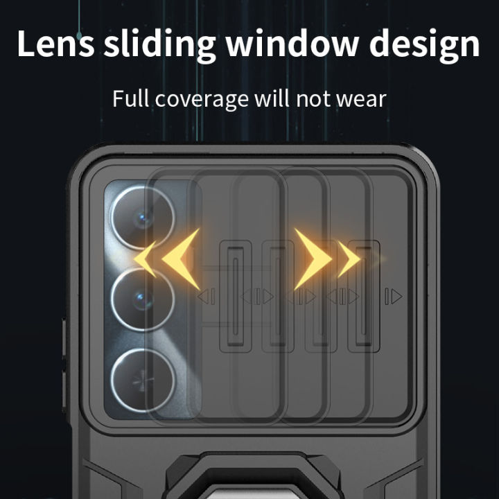 Lereach%20For%20Realme%20C65%204G%20Mobile%20Phone%20Case%20TPU+PC%20Hard%20Ring%20Car%20Ring%20Bracket%20Shockproof%20Back%20Cover%20Camera%20Protection%20-%20Image%204