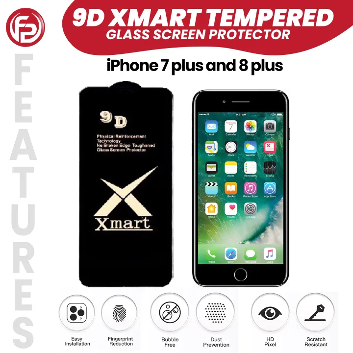 Apple%20iPhone%207%20Plus%20/%20Apple%20iPhone%208%20Plus%20XMart%20Tempered%20Glass%20Screen%20Protector%20-%20Image%205