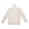 Cream Inside Fur High Neck Sweater For Men. 