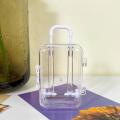 Durable Mini Luggage Storage Case Versatile Portable Lightweight Cute  Suitcase Candy Box Transparent Mini Suitcase Candy Box for Wedding favors Party decorations Travel accessories Jewelry storage. 