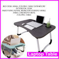 Foldable Laptop Table, Portable Laptop Bed Tray Table, Breakfast Serving Lap Desks Bed Trays, Notebook Computer Standing Bed Desk for Sofa/ Couch/ Floor. 