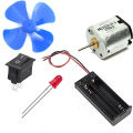 Student Fan Project Set With DC Motor Set. 