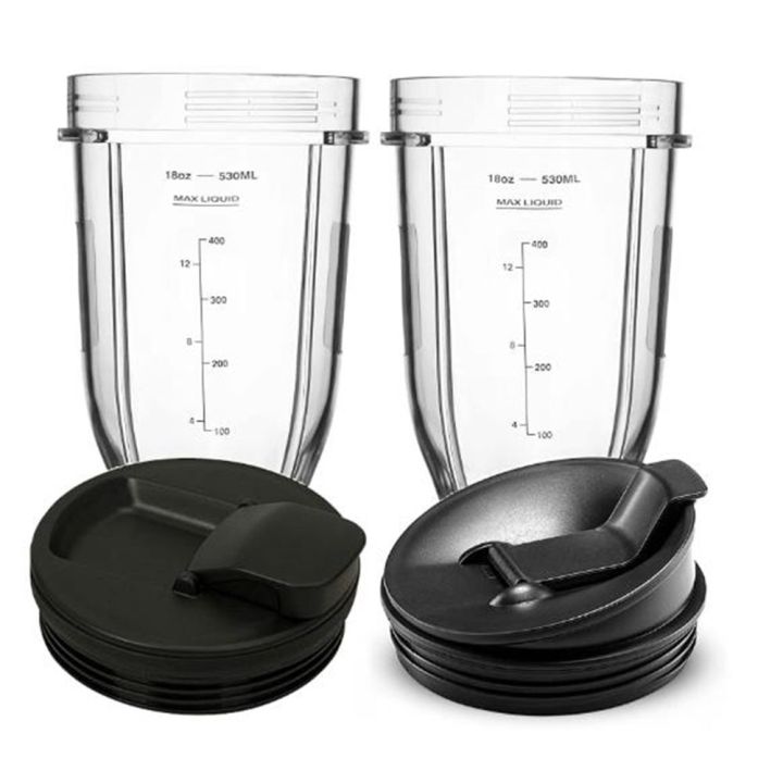 NAMUNY For 18 Oz Cup with 2 Sealing Caps, Suitable for 900W/1000W Juicer Series Blender (2 Pack)