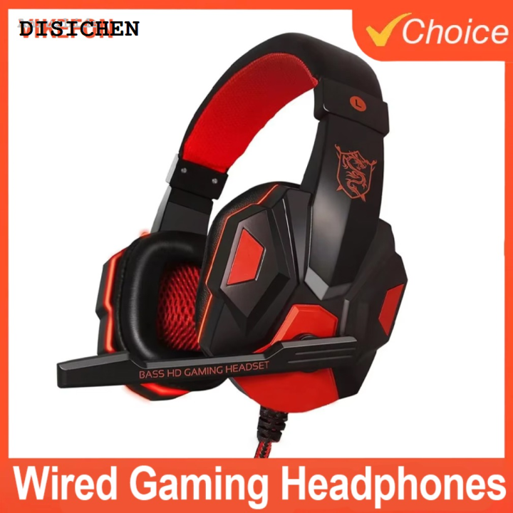 DISICHEN Sales promotion Anrushide VIKEFON Wired Ps4/Ps5/Xbox/Smartphone/PC Headset Gaming Headset New 120° Adjustable GamerHeadset with Noise Cancelling Microphone