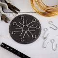 NAMUNY 120 Pcs Metal Curtain Track Hooks S Shaped Small Curtain Hooks Steel Drape Wire Hooks for Ceiling Curtain Drapery Track. 