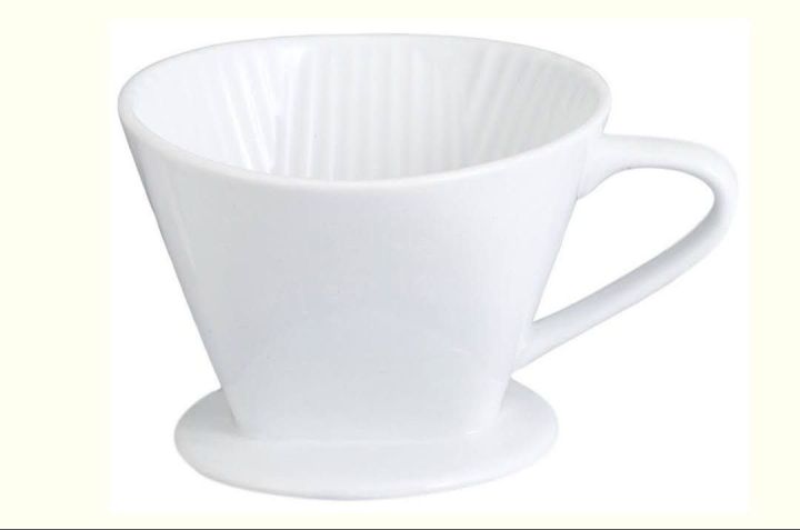 Hand Punch Coffee Filter cone Cup Ceramic