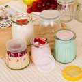 Yogurt Pudding Glass Jar Mini Mousse Drinking Bottle with Lid High Temperature Resistant Homemade Juicing Milk Storage Container. 