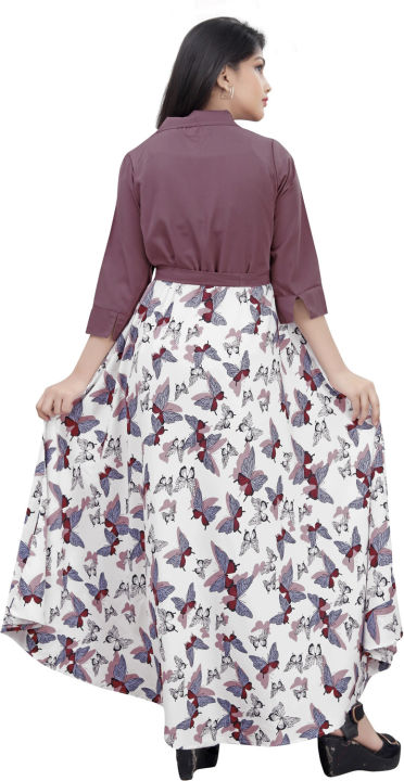 Fabdale%20Crepe%20Printed%20Fit%20&%20Flare%20Maxi%20Kids/Girl%20Dress%20%7C%20Party%20Wear%20Elegance%20(AARY-024)%20-%20Image%204