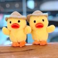 MRK3C Adorable Plush Duck Toy Car Key Ring Fashion Creative Bag Ornament Gits for Kids Korean Funny Soft Fluffy Doll Keychain. 