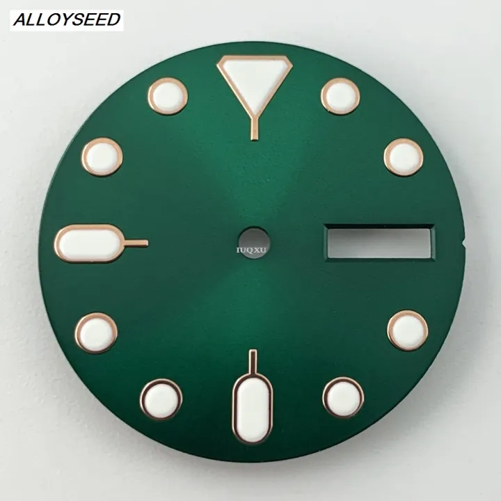 ALLOYSEED%20IUQXU%20Goutent%2028.5mm%20Black%20Blue%20Green%20Sterile%20Watch%20Dial%20Green%20LuminoLuxuryus%20%E3%80%902025%20Version%E3%80%91%20Fit%20NH36%20NH36A%20Movement%20For%203%20o'clock%203.8%20o'clock%20Crown%20Case%20-%20Image%208