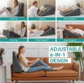 Orthopedic Bed Wedge Pillow for Acid Reflux & Gerd | Memory Foam Incline Back Support Cushion for Snoring Relief. 