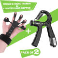 Combo Pack Finger Grip & Counter Hand Grip Strengthener Extensor Exerciser Grip Finger Trainer for Improved Finger Function. 