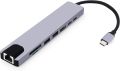 USB C HUB, 8 in 1 USB C Adapter with 4K HDMI. 