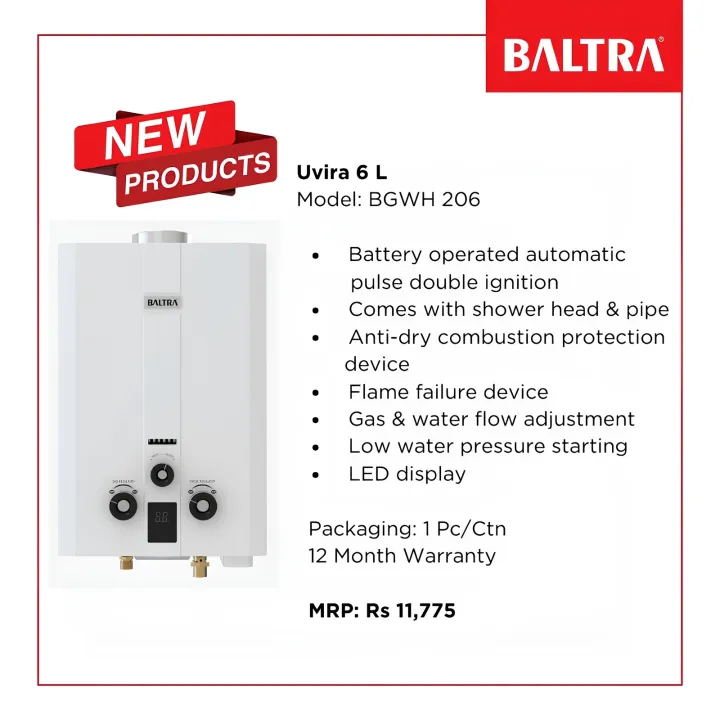 Baltra%20Gas%20Geyser%20UVIRA%20%7C%206%20Ltr%20%7C%20Automatic%20Pulse%20Double%20Ignition%20%7C%2012%20Months%20Warranty%20%7C%20LED%20Display%20%7C%20Gas%20&%20Water%20Flow%20Adjustment%20-%20Image%205