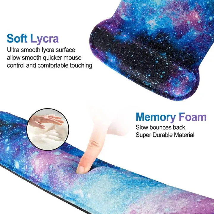 Office@hand Support Image Home Office Hand Support Ergonomic Keyboard Pad Memory Foam Mouse Mat ...