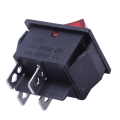 fasdaga 30 x Red Illuminated Light On/Off DPST Boat Rocker Switch 16A/250V 20A/125V AC. 