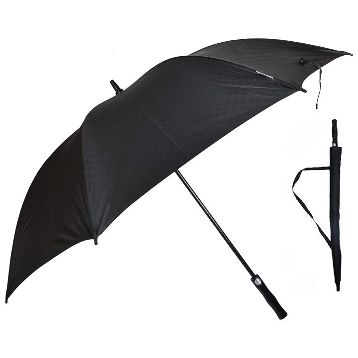 Heavy-Duty 8 Ribs Big Size Windproof, Waterproof 60 Inch Straigh Auto Open Umbrella (Colour As Per Availability)