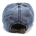 Beige/Blue Anchor Printed Grunge Cap. 